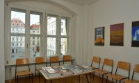 Wartebereich der Praxis in Wien
